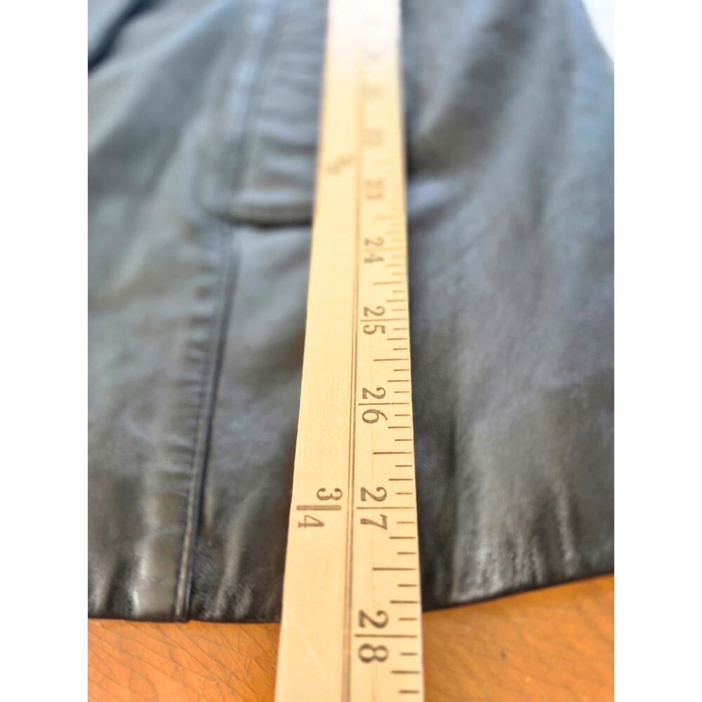 Vintage Leather Jacket Womens Small JCL 90's Black Luxury Spring Closet Staple - Picture 11 of 12